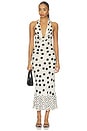 view 1 of 3 ROBE ELMA in Black & White Dot Mix