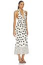 view 2 of 3 ROBE ELMA in Black & White Dot Mix