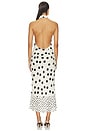 view 3 of 3 ROBE ELMA in Black & White Dot Mix