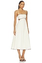 view 2 of 3 ROBE SAMARA in Ivory & Dark Brown