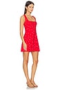 view 2 of 3 VESTIDO ADALYN in Red & Ivory Polka Dot