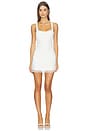 view 1 of 3 VESTIDO MADEYLN in White Seersucker