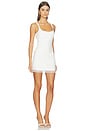 view 2 of 3 VESTIDO MADEYLN in White Seersucker