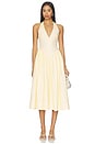 view 1 of 3 X Ivana Ramirez Stella Midi Dress in Baby Yellow