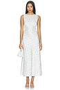 view 1 of 4 VESTIDO DALLEN in Ivory & Blue Floral