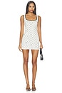view 1 of 4 VESTIDO ELOWEN in Cream & Black Dot