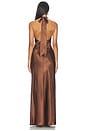 view 4 of 3 Delphi Gown in Chocolate Brown