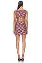 view 4 of 4 Margo Mini Dress in Maroon Plaid Multi