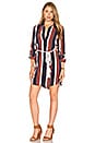 view 1 of 5 James Shirt Dress in 70's Stripe
