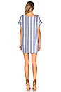 view 3 of 3 Warren Tunic Dress in Indigo Stripe