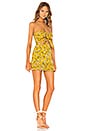 view 2 of 3 ROBE BUSTIER COURTE ANNA in Yellow Dolly Floral