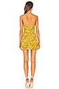 view 3 of 3 ROBE BUSTIER COURTE ANNA in Yellow Dolly Floral