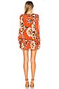 view 3 of 3 Lara Dress in Orange Dahlia Floral