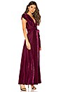 view 2 of 3 Sid Wrap Dress in Burgundy