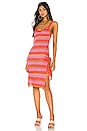 view 1 of 3 Rayo Dress in Pink Stripe