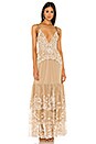 view 4 of 4 MAXI VESTIDO SIN MANGAS GEONNA in Nude & White