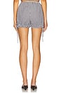view 4 of 6 Reese Short in Black & Ivory Gingham