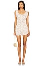 view 5 of 6 Lori Short in Cream & Lavender Floral