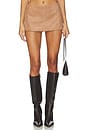 view 1 of 6 Noella Faux Suede Skort in Golden Tan