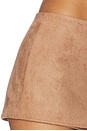 view 6 of 6 Noella Faux Suede Skort in Golden Tan