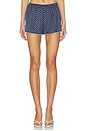 view 1 of 6 Leia Short in Navy And Cream Dot