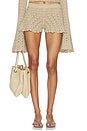 view 1 of 6 Zaylee Open Stitch Short in Tan