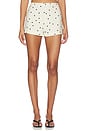 view 1 of 6 Adalyn Short in Ivory & Black Polka Dot