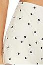 view 6 of 6 Adalyn Short in Ivory & Black Polka Dot