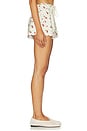 view 3 of 6 Marlena Short in Cream & Strawberry