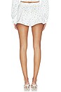 view 4 of 6 Dallen Short in Ivory & Blue Floral