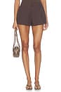view 1 of 6 Jessa Short in Dark Brown