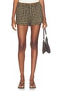 view 1 of 7 Evelynn Short in Brown Gingham
