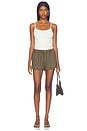view 6 of 7 Evelynn Short in Brown Gingham