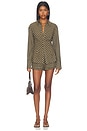 view 7 of 7 Evelynn Short in Brown Gingham
