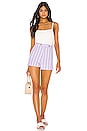 view 4 of 4 Mavis Short in Lilac & White Stripe