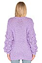 view 3 of 4 Chunky Sleeve Sweater in Lavender