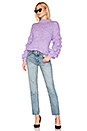 view 4 of 4 Chunky Sleeve Sweater in Lavender
