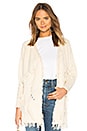 view 1 of 4 Cardigan With Fringe Detailing in Cream