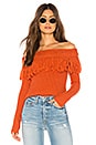 view 1 of 4 Fringe Sweater in Rust