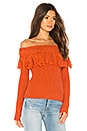 view 2 of 4 Fringe Sweater in Rust