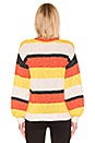view 3 of 5 Veni Crew in Orange Stripe