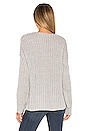 view 3 of 4 Helen Wrap Sweater in Light Grey