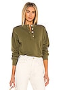 view 1 of 4 Henley Sweatshirt in Olive