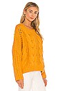 view 2 of 4 Paola Cable Sweater in Mustard