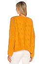 view 3 of 4 Paola Cable Sweater in Mustard