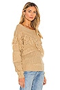 view 2 of 4 Adrian Fringe Sweater in Nude