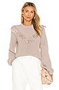 view 1 of 4 Samara Fringe Sweater in Nude