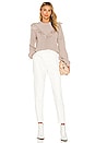 view 4 of 4 Samara Fringe Sweater in Nude