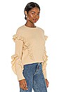view 2 of 5 Quinn Ruffle Sweater in Cream