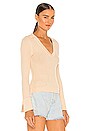 view 2 of 4 Femme Rib Henley in Light Oat